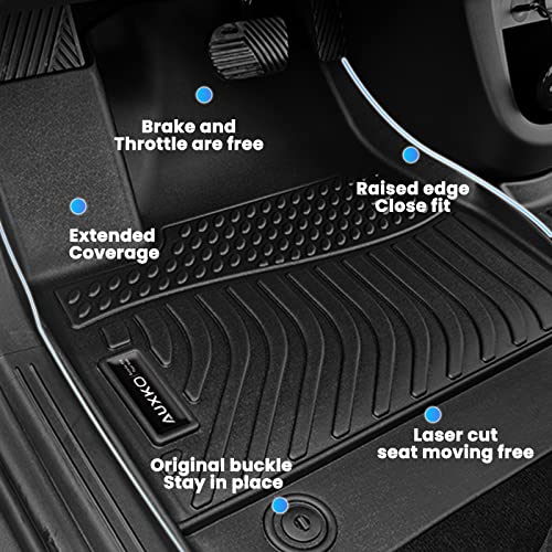 Auxko All Weather Floor Mats Fits For Honda Cr-V 2023 2024 (Include Hybrid) Tpe Rubber Liners Accessory For Honda Crv 2023 2024 Include Hybrid Odorless Anti-Slip Mats Black #TOP4