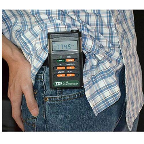 TES 1333 Solar Power Meter Tester Range 400-1100nm 2000W/m2 Digital Radiation Detector Solar Cell Energy Tester TES-1333