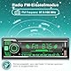 Autoradio Bluetooth, Wistrue Auto Radio Bluetooth mit 7 Farben Licht Einstellbar 1 Din Autoradio FM/2USB/AUX/TF MP3 Player Unterstützt iOS und Android