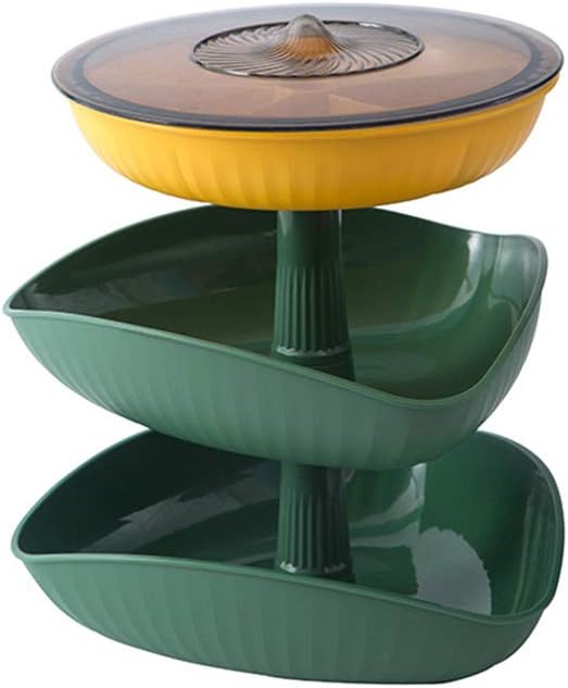 3 Detachable Candy Snacks Storage Box Fruit Plate Serving Dessert Holder Home Decor