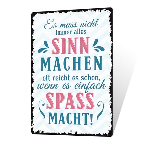 Putuo Decor 1 Stück Metall-Blechschild „Inspiration Quotes“, Vintage-Plakette, Wandkunst, Dekor, Geschenk für Familie, Freunde, Kollegen, 7,9 x 11,8 Zoll