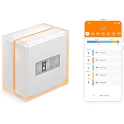 Termostato Inteligente Bomba De Calor NETATMO Termostato inteligente y conectado de ahorro de energía, WiFi, controla la calefacción de forma remota mediante la aplicación|Compatible con Calderas Individuales, NTH01-AMZ
