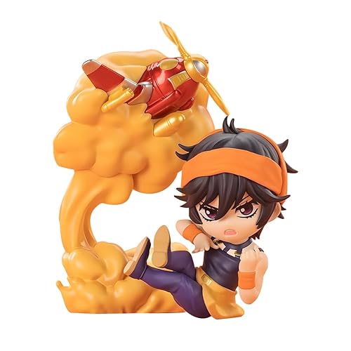 MABAIUDE Narancia Ghirga Figure Model Set, Mini Anime JJBA Action Figure Cake Topper Ornament, Exquisite Handmade Desktop Figurine Statue Decoration Collection - Narancia Ghirga - 9cm
