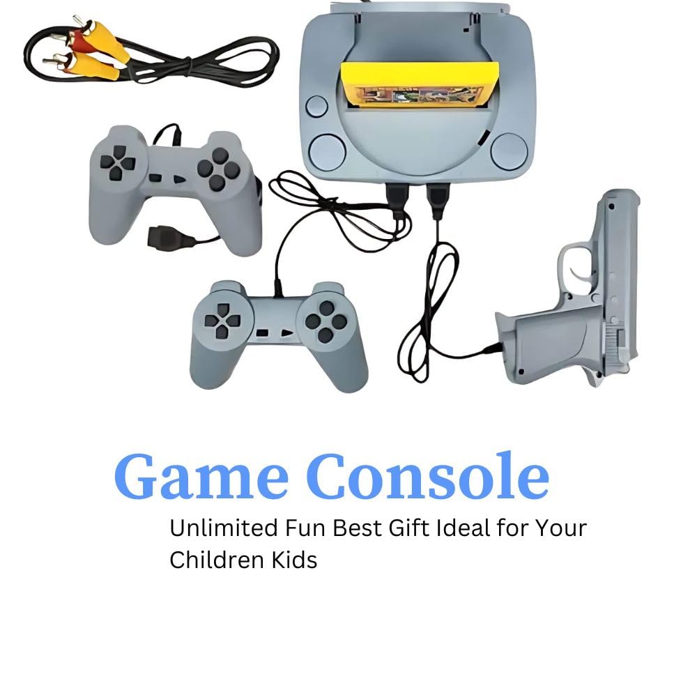 Drumstone (𝗦𝗽𝗲𝗰𝗶𝗮𝗹 𝟭𝟬 𝗬𝗲𝗮𝗿𝘀 𝗪𝗮𝗿𝗿𝗮𝗻𝘁𝘆) Plug-and-Play Video Game Console | Comes with 2 Controllers, 1 Laser Gun, and Unlimited Fun - The Perfect Gift for Kids 1