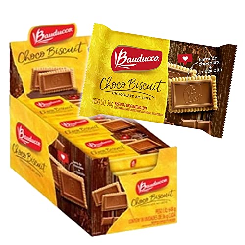 Biscoito Choco Biscuit Chocolate Ao Leite Bauducco Display 18x36g Biscoito Choco Biscuit Chocolate Ao Leite Bauducco Display 18x36g