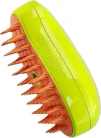 Escova a Vapor Pet para Gatos e Cães 3 em 1 – Pente Autolimpante, Removedor de Pelos, Vaporizador, Limpeza Profunda e Massagem