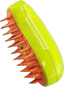 Escova a Vapor Pet para Gatos e Cães 3 em 1 – Pente Autolimpante, Removedor de Pelos, Vaporizador, Limpeza Profunda e Massagem
