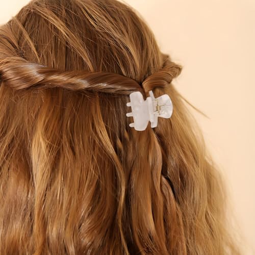 Set de 8 pinzas mini para cabello colores variados miniatura 3