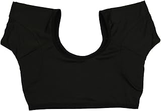 Underarm Sweat Vest,Underarm Sweat Pads,Breathable Sweat Guards for Under Armpits Sweat Shirt Washable Armpit Sweat Pads for Woman Girls Underarm Sweat Protector (Black)