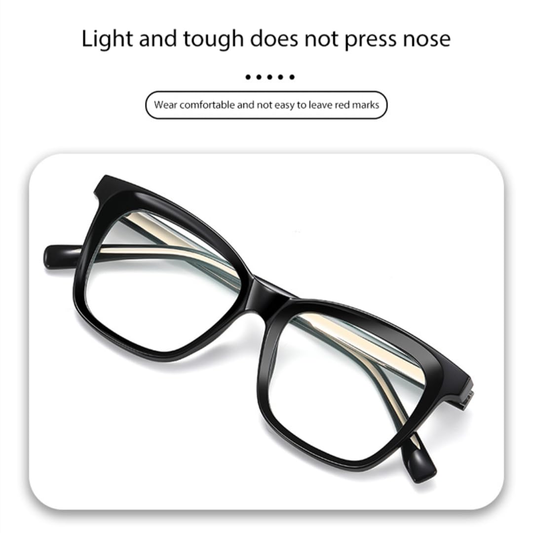 Damskie modne okulary typu cat eye z pełną oprawką
