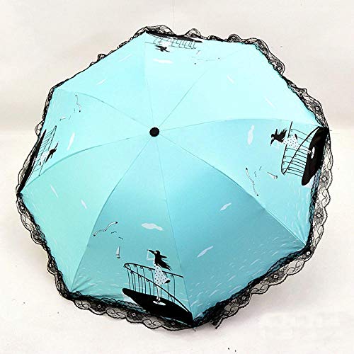Parapluie fille motif nuages de mer pour enfant