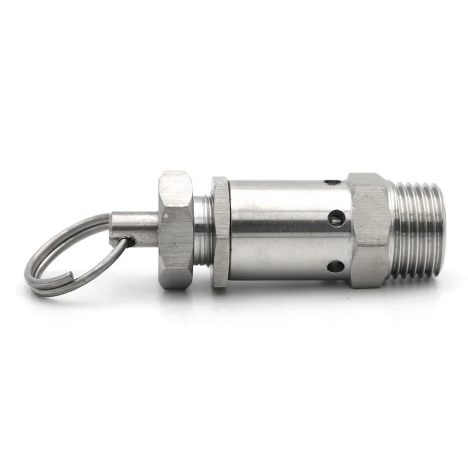 Válvula de seguridad, Válvula de alivio seguridad 304 SS 1/4 1/2 pulgada BSPT 0.1-1MPa for Comp & Cook(1/2,8 Bar Fixed)