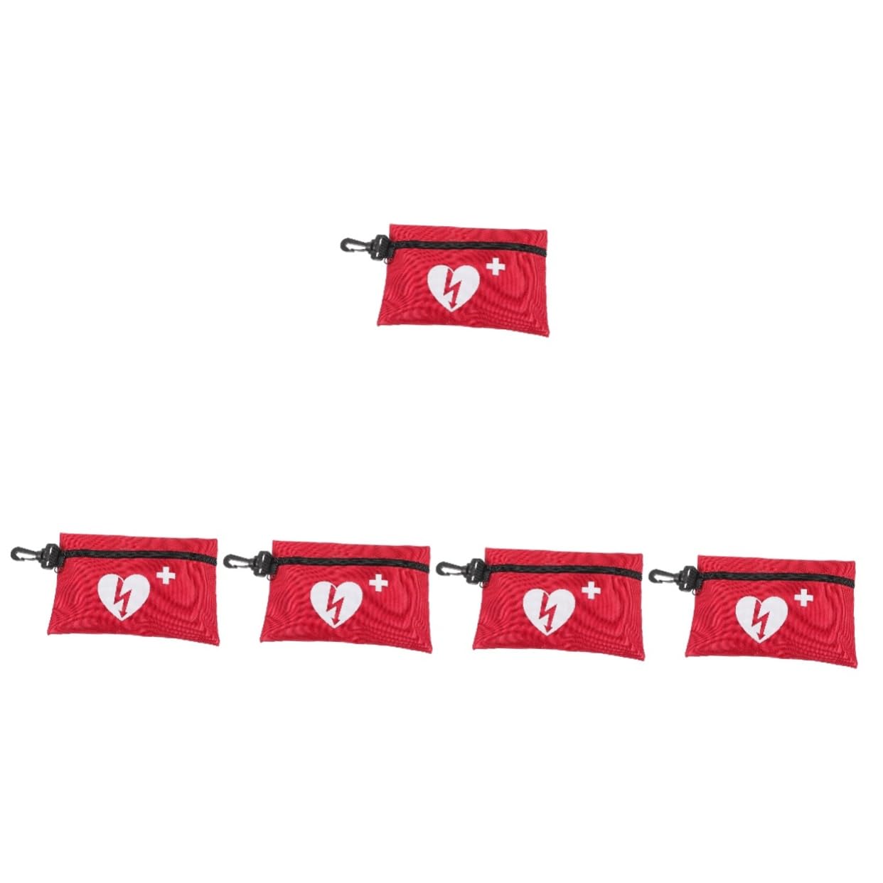 jojofuny 5 Piezas kit de primeros auxilios suministros de viaje bolsa de senderismo bolsa de medicina de viaje largo bolsa de primeros auxilios bolsa portátil diminuto paño Color Aleatorio