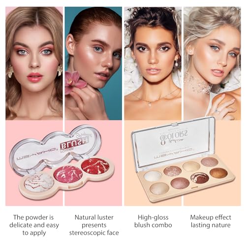 All In One Makeup Kit for Women, Travel Makeup Kit, Make Up Sets Valentine's Day Gift, Includes Eyeshadow Palette Highlighter Contour Blush Eyeliner Eyebrow Powder Mascara Cosmetic Brushes Makeup Set - Image 5