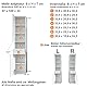 trendteam smart living - Monte - Hochschrank - Weiß/Weiß Hochglanz - (BxHxT) 37 x 189 x 34 cm - chromfarbene Griffe - Kratzfest