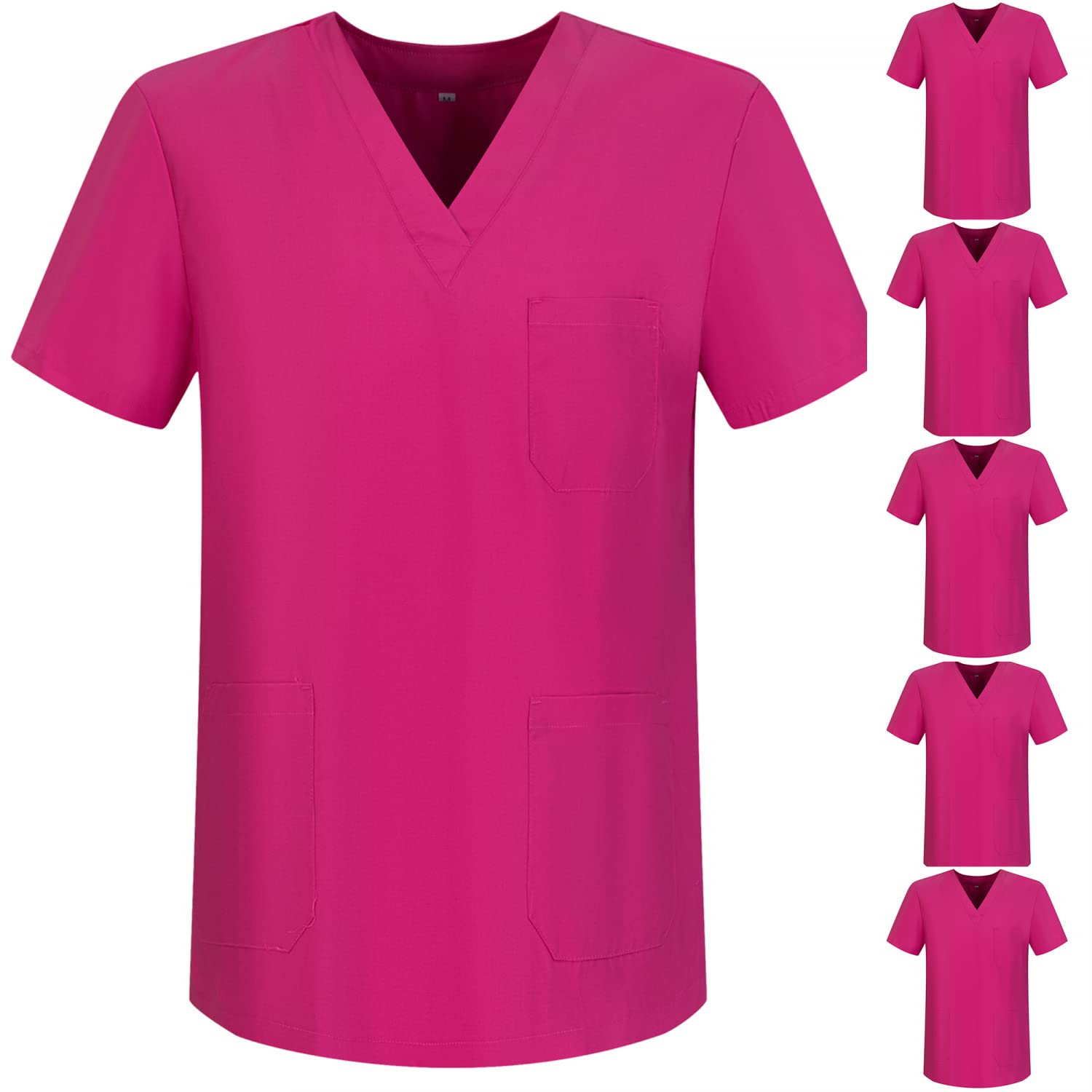 MISEMIYA - Pakiet 6 sztuk - Unisex medyczna medyczna pielęgniarka jednolite opieki zdrowotnej, Fuciza 68, L