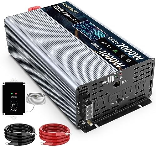 Amazon.co.jp: SAYA 正弦波インバーター 2000W 12V 100V 瞬間最大4000W 