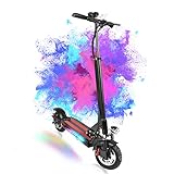 Sistema de Luces& Pantalla LCD Inteligente: La pantalla LCD puede mostrar la velocidad, el kilometraje para ayudarle a entender el estado de funcionamiento en tiempo real del Patinetes eléctricos. Los brillantes faros LED iluminan las condiciones de la noche y las luces LED traseras se encienden al frenar. Además, se han añadido los intermitentes y la bocina electrónica. Las coloridas luces del chasis son más vibrantes y llamativas cuando se desliza, asegurándose de ser el centro de atención.