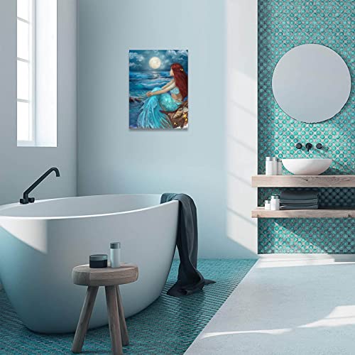 Impression sur toile de qualité supérieure océan bleu nuit