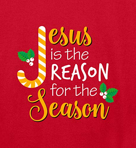 Jesus is The Reason for The Season Christmas Candy Cane Youth Boy Girl Long Sleeve T-Shirt4