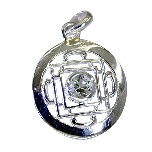 Pendentif en améthyste verte de forme ronde, bijou en argent chic pour le style quotidien