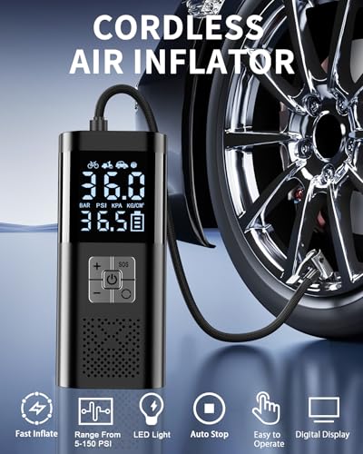Image of TEMOLA Car Jumper Starter Portable, 150PSI Battery Jumper Starter Portable