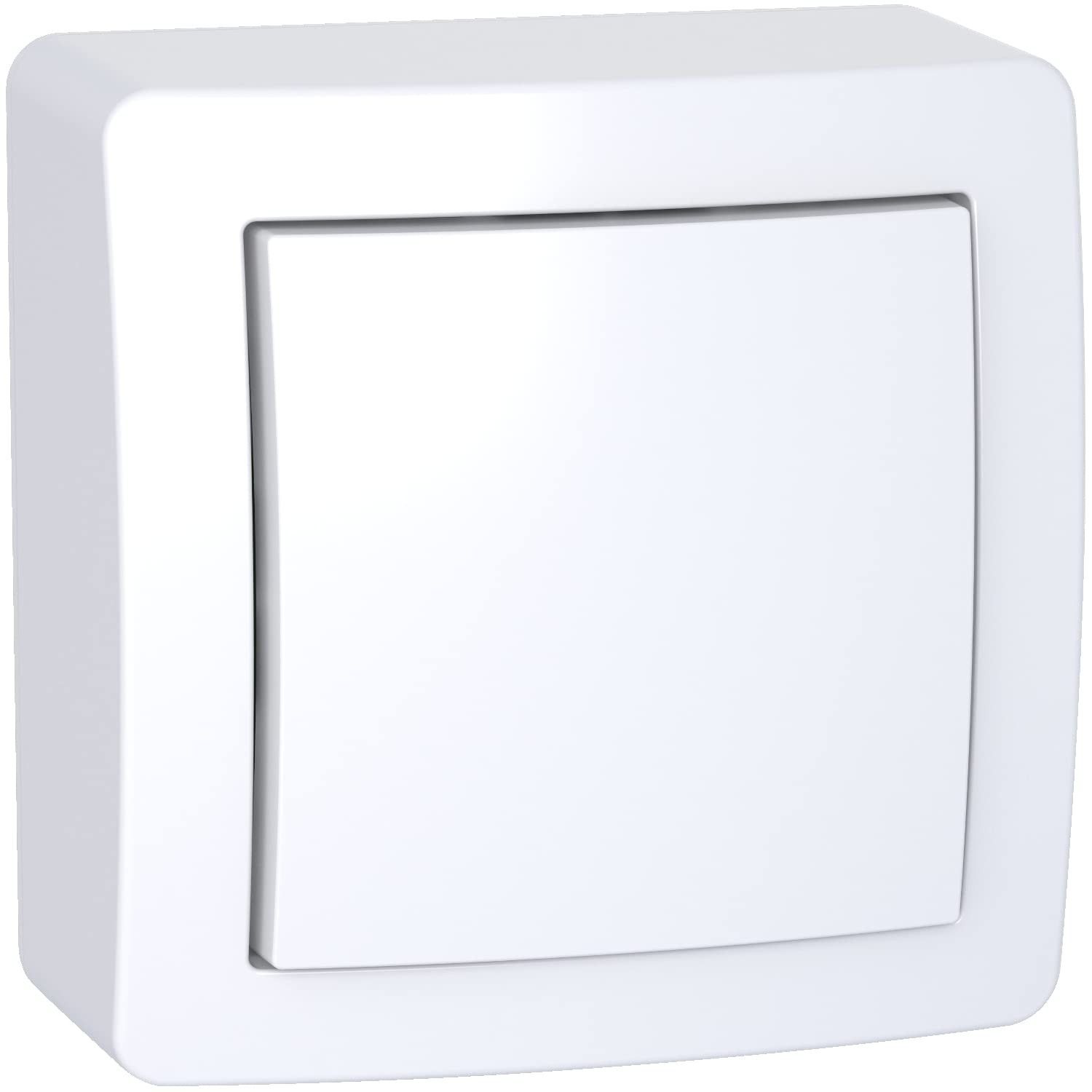 Schneider Electric ALB62420P Shutter with Fleece Surface-Mounted Frame, White