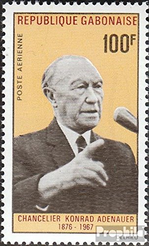 Prophila Collection Gabon Michel.-No..: 296 (Completa Edizione) 1968 1. Morte Konrad Adenauer (Francobolli per i Collezionisti)