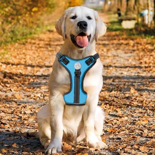 Weste mit Jagdgeschirr für Hunde, Hundegeschirr ohne Ziehen, taktische Weste, langlebig und verstellbar, mit gepolstertem Komfort, reflektierende Gurte für die Jagd, Zwischen