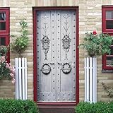 Despegar y pegar, fácil de quitar, no daña puertas ni paredes, adecuado para superficies planas, lisas e intactas. Cuando muevas o cambies las decoraciones, podrás quitarlas en cualquier momento sin dejar restos de pegamento ni rastros, haciendo que la renovación de tu hogar sea más flexible y gratuita. (No apto para paredes rugosas, irregulares o con pintura suelta).