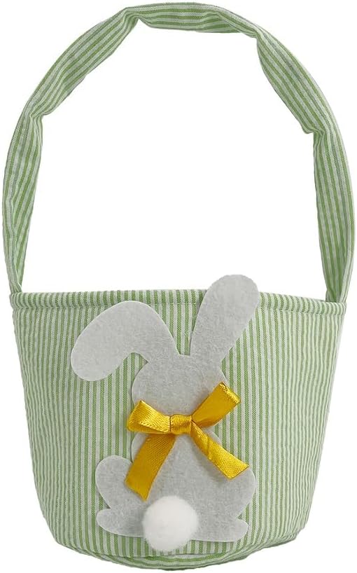 Smiffys Party Magic Easter Bunny Bag, 23 cm Size, Green