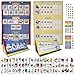 SchKIDules 2-in-1 Complete Collection Bundle Visual Schedule: Daily Kids Calendar and Weekly Responsibility Chart All in One; 18" Trifold Magnetic Board, 132 Activity Magnets and 57 Accessory Magnets