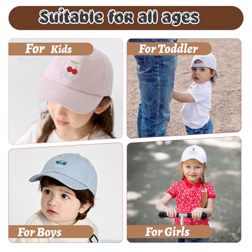 Image of Personalized Baby Infant Baseball Cap Custom Boys Girls Embroidered Sun Hat Custom Trucker Hats for Toddler Kids