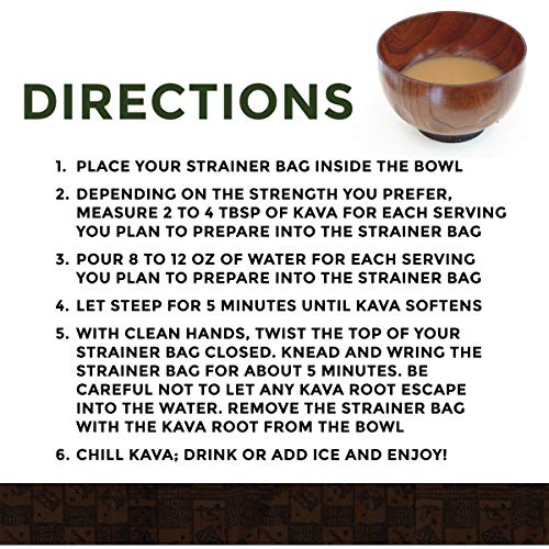 Kava Root Powder - Tongan Noble Premium Natural Kava Drink, Calming Stress Relief, 16Oz #TOP4