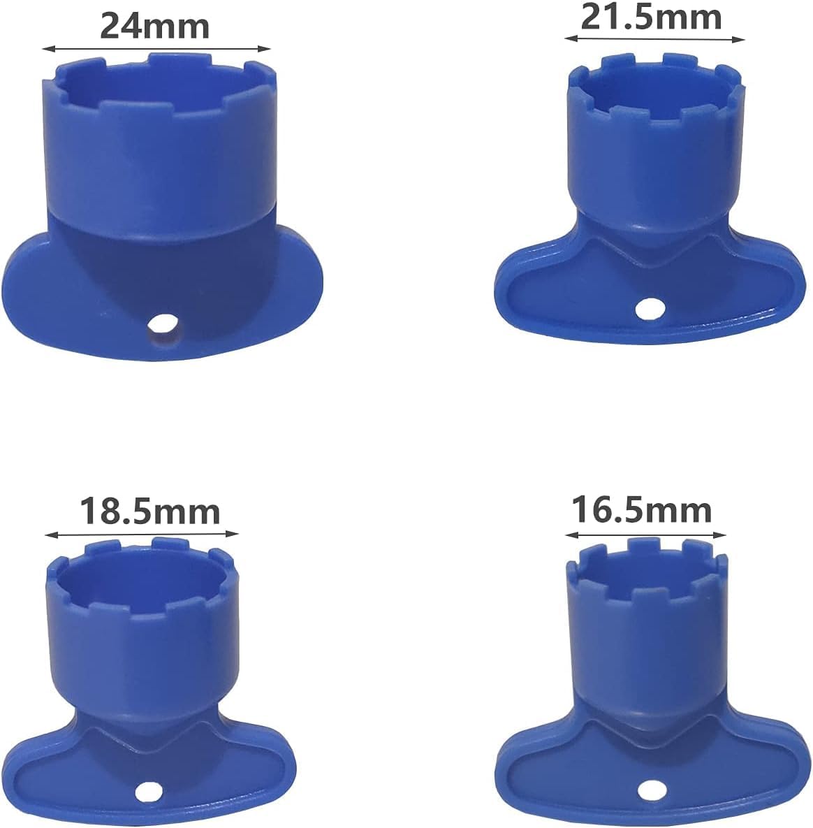 4 Pack Faucet Replacement Part Insert Filter + 4 Pack Removal Wrench Tool, Aerators Water Saving Flow Restrictor Set for Sink Tap Aerators M16.5 18.5 21.5 24 (4Size) /1.2GPM,1.5GPM,1.8GPM,2.2GPM