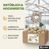 Premium Meisenknödel mit Insekten, 100 Stück (9kg) – Ganzjähriges Wildvogelfutter, Natürliche Zutaten, Ganzjährige Fütterung, Körnerfresser Delikatesse