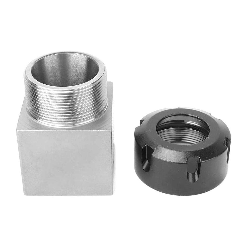 Juego de Bloques de Mandriles de Boquilla ER32 de 2 Soportes de SujecióN Cuadrados y Hexagonales para MáQuina de Grabado de Torno CNC