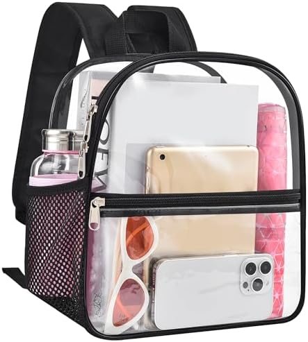 USPECLARE Clear Backpack for Stadium Approved 12×6×12 Transparent Bag