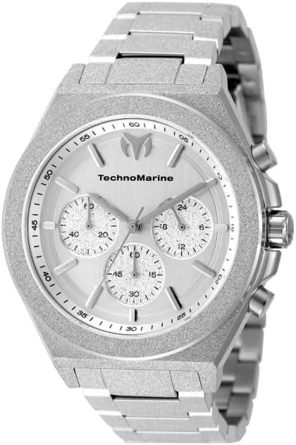 TechnoMarine Ocean Men 43.00mm Stainless Steel Steel Silver dial VD54 Quartz