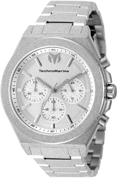 TechnoMarine Ocean Men 43.00mm Stainless Steel Steel Silver dial VD54 Quartz - 1