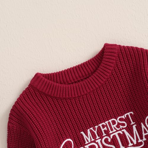 Newborn Baby Girl Boy Christmas Knit Sweater Romper One Piece Bodysuit Pullover Merry Christmas Fall Winter Clothes4