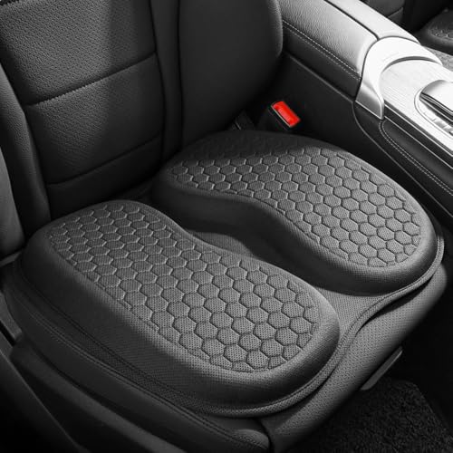 LIKENNY ゲルクッション 折りたたみ式 無重力 ハニカム構造 座布団 滑り止め付き 蒸れにくい 体圧分散 クッション 車用 椅子用 オフィス 在宅勤務 携帯便利 カバー付き 四季対応