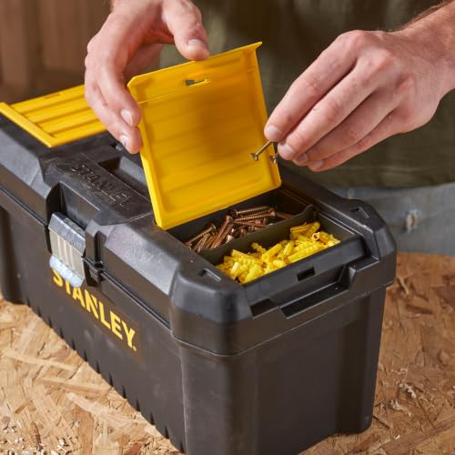 STANLEY Boîte à outils 16" légère, couvercle organiseur, STST1-75518