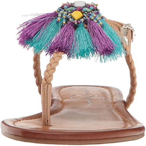 Jessica Simpson Women's Kyran Flat Sandal, Buff, 5.5 Medium US | Image 1