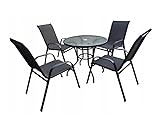 Détails de la table : table en verre robuste avec structure en métal solide, 70 cm de haut, idéale pour la terrasse et le balcon, ✨✨✨✨Table basse : ✔️ 80 cm de diamètre – Idéal pour les tasses, les collations et les décorations ✔️ Cadre en acier solide revêtu par pulvérisation – Résistant à la corrosion et aux intempéries ✔️ Trou pour parasol – Idéal pour les journées chaudes et ensoleillées