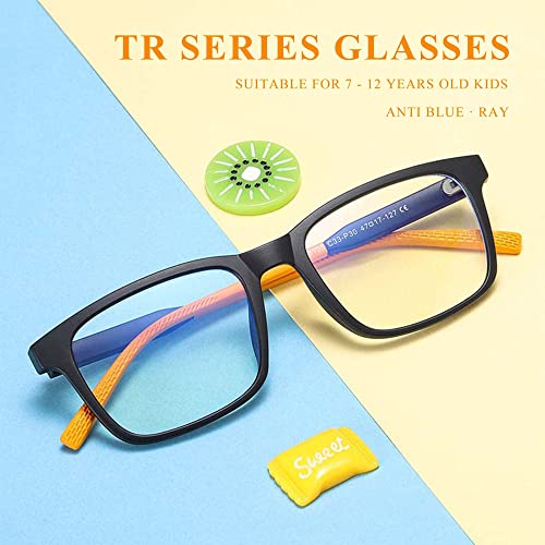 Image of SooGree Blue Light Blocking Glasses for Kids Boys Girls,Computer Screen Gaming TV Phone Glasses Anti Glare & Eye Strain