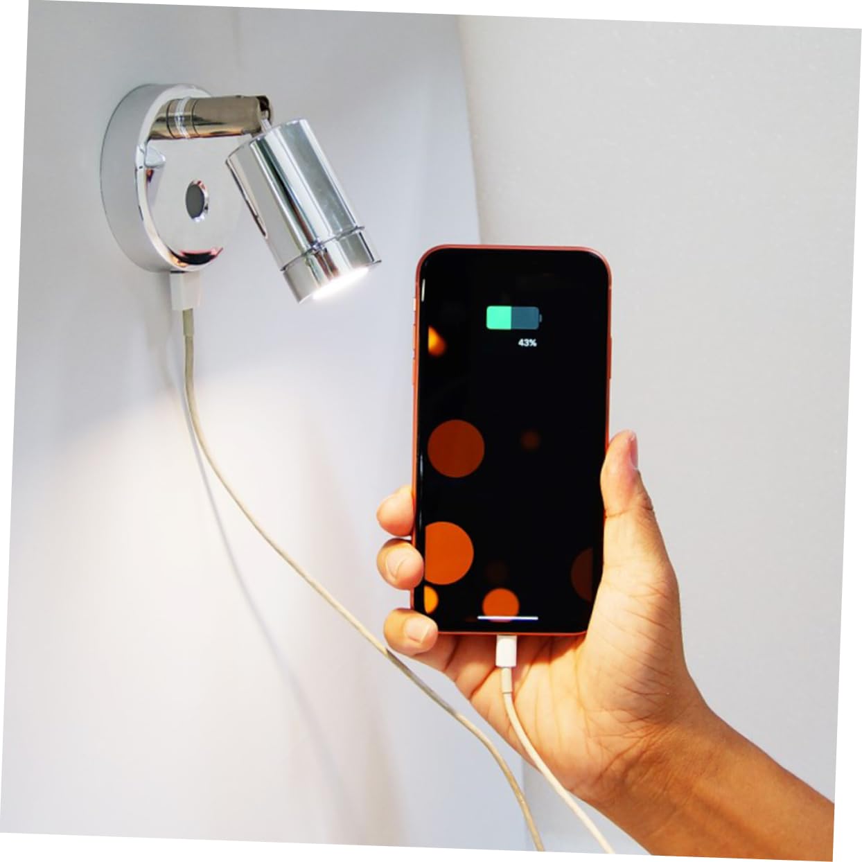 ARTIBETTER Led Reading Light Socket Rv Lamp Silver Multifunctional Lighting Tool Low Power Consumption