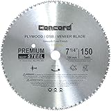 Concord Blades PLY0725T150HP 7-1/4-Inch 150 Teeth Plywood Steel Saw Blade