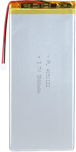 Batería de 3.7V 3000mAh 4050122 batería recargable de iones de litio Li-ion Li-Po con conector de paso de 2P PH 0.079 in