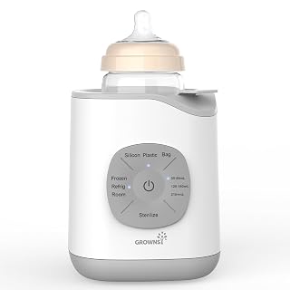 Scaldabiberon per bambini, riscaldamento rapido e caldo, sbrinamento, senza BPA, per bottiglie e alimenti per bambini 10 in 1, sterilizzatore per biberon controllo preciso della temperatura - Amazon product rated Grade A